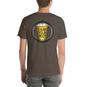TIRE ON BACK // Earn Your Beer // Short Sleeve
