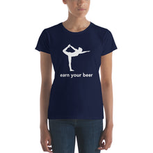 Load image into Gallery viewer, WOMEN&#39;S YOGA // Earn Your Beer // Short Sleeve T Shirt